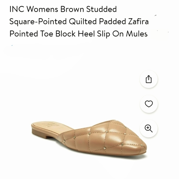 MACYS INTERNATIONCONCEPT, INC SHOES. MULES LIGHT BROWN, 7.5 US. NEW WITHOUT TAG. - Picture 11 of 11